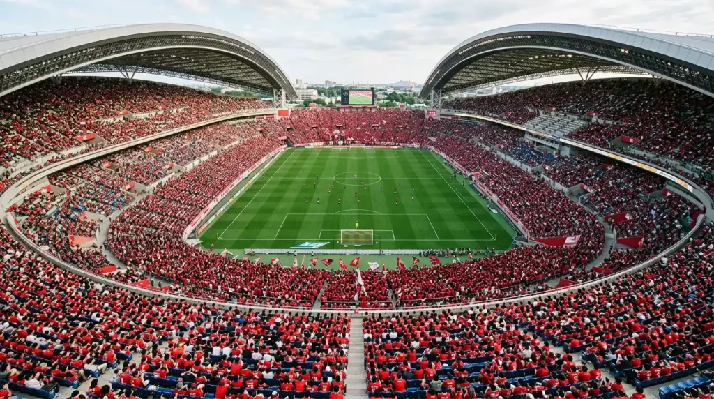 Urawa Red Diamonds y su afición, la más numerosa de Japón